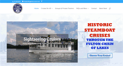 Desktop Screenshot of oldforgelakecruises.com